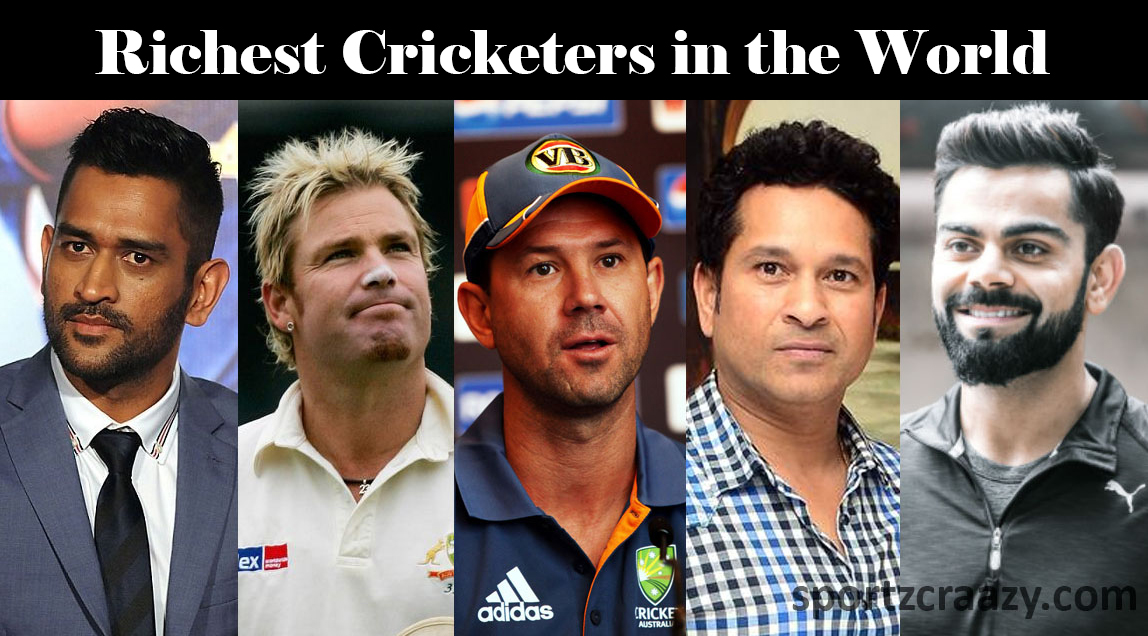 Richest Cricketers in The World ,list of top 20